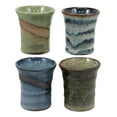 thumbnail image 5 of Japanese Colorful Abstract Art Natural Glazed Porcelain 5oz Coffee Tea Cups Set, 5 of 5