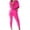 Hot Pink, variant on Women's Two Piece Outfits Long Sleeve Knitted Sweater and Pants Fashion Loungewear Sweater Sets