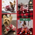 thumbnail image 4 of Pijama de perro KYEESE con estampado navideño de copos de nieve para perros pequeños, 4 of 9