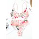 thumbnail image 2 of ABPHQTO Bikini de cintura alta con estampado floral tropical naranja para mujer, 2 of 5