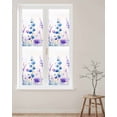 thumbnail image 2 of Window Privacy Film Purple Blue Flower Stained Glass Window Film Decorative Sun Block Window Cover Watercolor Painting Plant Spring Window Clings Static Adhesive Sticker for Bathroom 29.5"x118", 2 of 6