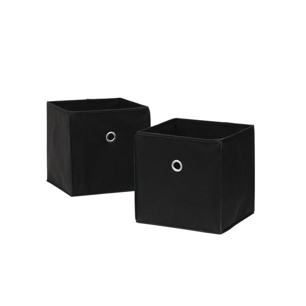 Neu Home 2 Pack Storage Cubes in Black