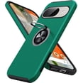 thumbnail image 1 of KOMI for Google Pixel 9 Case/Google Pixel 9 Pro Case, Slim Fit Military Grade Shockproof Case for Pixel 9/9 Pro with Ring Holder Kickstand Protective Phone Case for Google Pixel 9/9 Pro, Green, 1 of 5