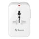 thumbnail image 1 of Adaptador universal de contactos Steren 905-127 con cargador USB doble, 1 of 4