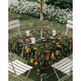 thumbnail image 3 of Square Outdoor Tablecloth with Umbrella Hole Lemons Outside Table Cloth Waterproof Patio Table Cover Summer Botanical Watercolor Elegant Pastoral Zipper Tablecloths for Picnic Camping 60x60 Inch, 3 of 8