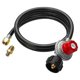 thumbnail image 1 of 5FT High Pressure Propane Regulator Hose, 0-20PSI Adjustable Propane Tank Regulator, QCC1 & 3/8In F, 1 of 5
