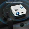 thumbnail image 3 of AUOSHI Projector with Wifi and Bluetooth, 4K Support 1080P Mini Projector , Video Projector for Home Theater , 12000LM Portable Outdoor Movie Projector 5G/2.4G, 3 of 11