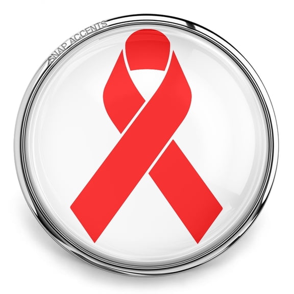 Choose Color | Cancer Ribbon Snap Jewelry Ginger Charm Button, For Interchangeable DIY Customizable Accessories