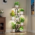 thumbnail image 1 of Soporte para Plantas de Interior EVAWOO con Luces de Cultivo, 44 cm de Alto, 5 Niveles, 1 of 8