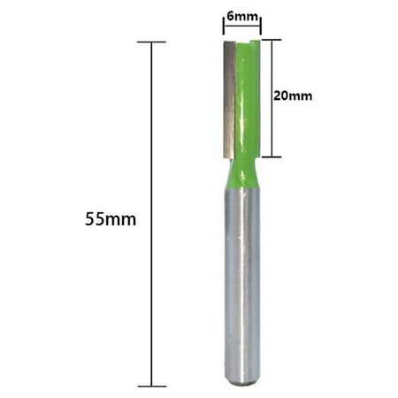 

1Pcs 6mm Shank Single Double Flute Straight Router Bit For Woodworking