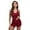 Red, variant on HAOYUNL Womens 2Pcs Pajama pjs sets Sleeveless Sleepwear 2 Piece PJ Set with Shorts Pj Nightwear S-XL