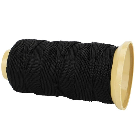 328 Feet Twisted Nylon Line Twine String Cord for Gardening Marking DIY Projects Crafting Masonry (Black, 1.5mm-328 feet)