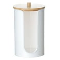 thumbnail image 2 of Oleegame 2 Pcs Repose-Cuillère et Couvercle Acrylique Moderne Compact Petit Distributeur Jetable de Gobelets en Papier Support de Rangement pour Rincer des Gobelets sur des Comptoirs de Meuble-Lavabo de Salle de Bain Gobelets Non Inclus Blanc, 2 of 8