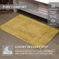 thumbnail image 6 of Home Weavers Classy Bathmat 100% Cotton Tufted Bath Rug, Extra Soft and Absorbent Bath Rugs, Bath Carpet, Machine Wash, bath rug for Bathroom, 17"x24" Rectangle, Yellow, 6 of 10