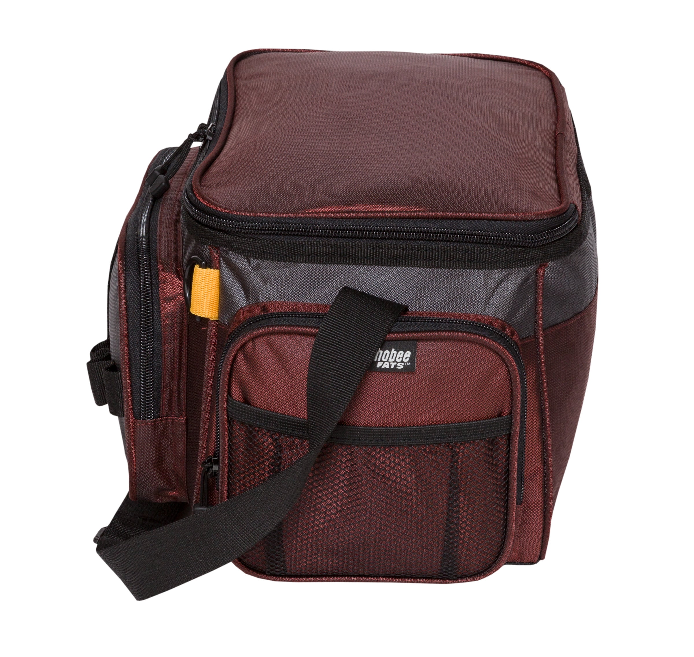 Okeechobee Fats Small Soft-Sided Fishing Tackle Bag with 2 Med Lure Boxes, Red, Unisex, Polyester