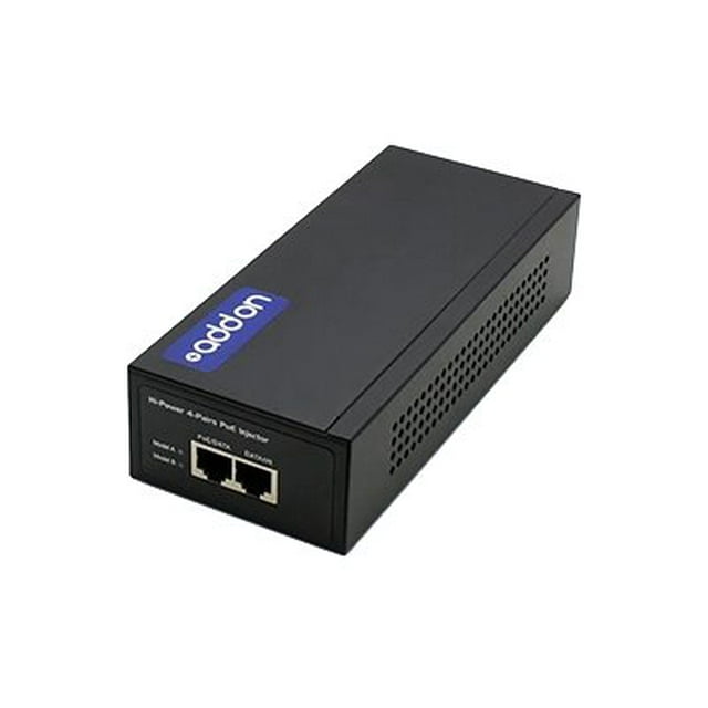 AddOn 60W POE Power Injector (IEEE802.3af/IEEE802.3at 57v 60W max,10/100Base-T and 10/100/1000Base-T)
