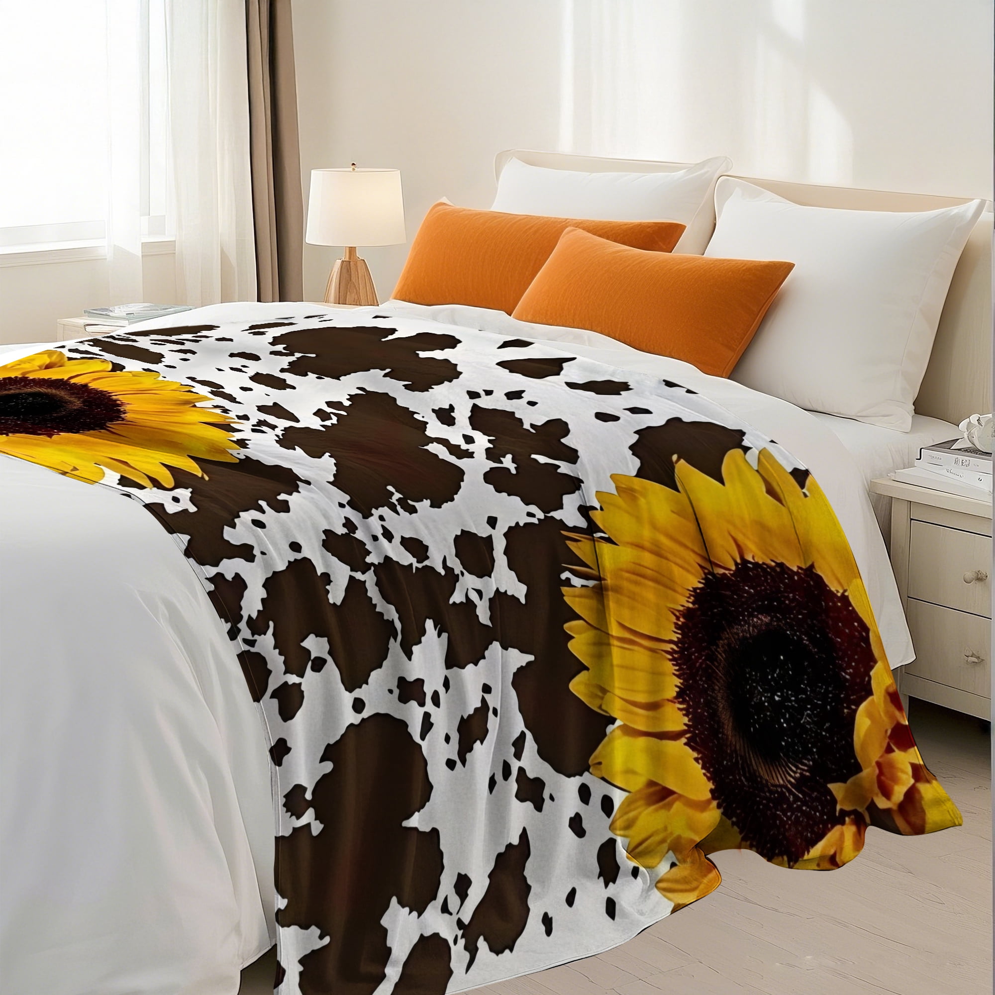 Flannel Fleece Throw Blanket Bed Blanket, Lightweight Cozy Plush Blanket for Sofa Couch,50"X60"
