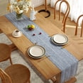 thumbnail image 2 of AUQ Table Runner,Multiple Uses Different Settings Table Cloth,Nordic Minimalism Design Table Cloth Rectangle Table,33*200cm,Style8, 2 of 4