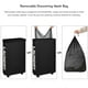thumbnail image 5 of Cesto para ropa sucia DOKEHOM, agrandado y delgado, 70 litros, con ruedas, negro, 5 of 9