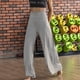 thumbnail image 5 of Pantalones de salón elásticos de pierna ancha para mujer, pantalones palazzo casuales y cómodos de cintura alta, 5 of 5