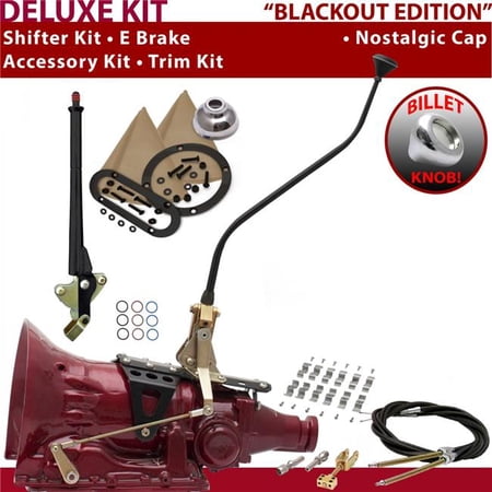 American Shifter AOD Shifter Kit Black 23 in. Swan E Brake Cable Clamp Trim Kit for F5C36