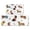 Dachshund Footprint Bone, variant on Cute Dogs Kitchen Rugs Sets Of 2,Anti Fatigue Kitchen Mat Rugs Non Slip Washable,Decorative Kitchen Floor Mats for Kitchen,Sink,Laundry,17"x30" 17"x47"