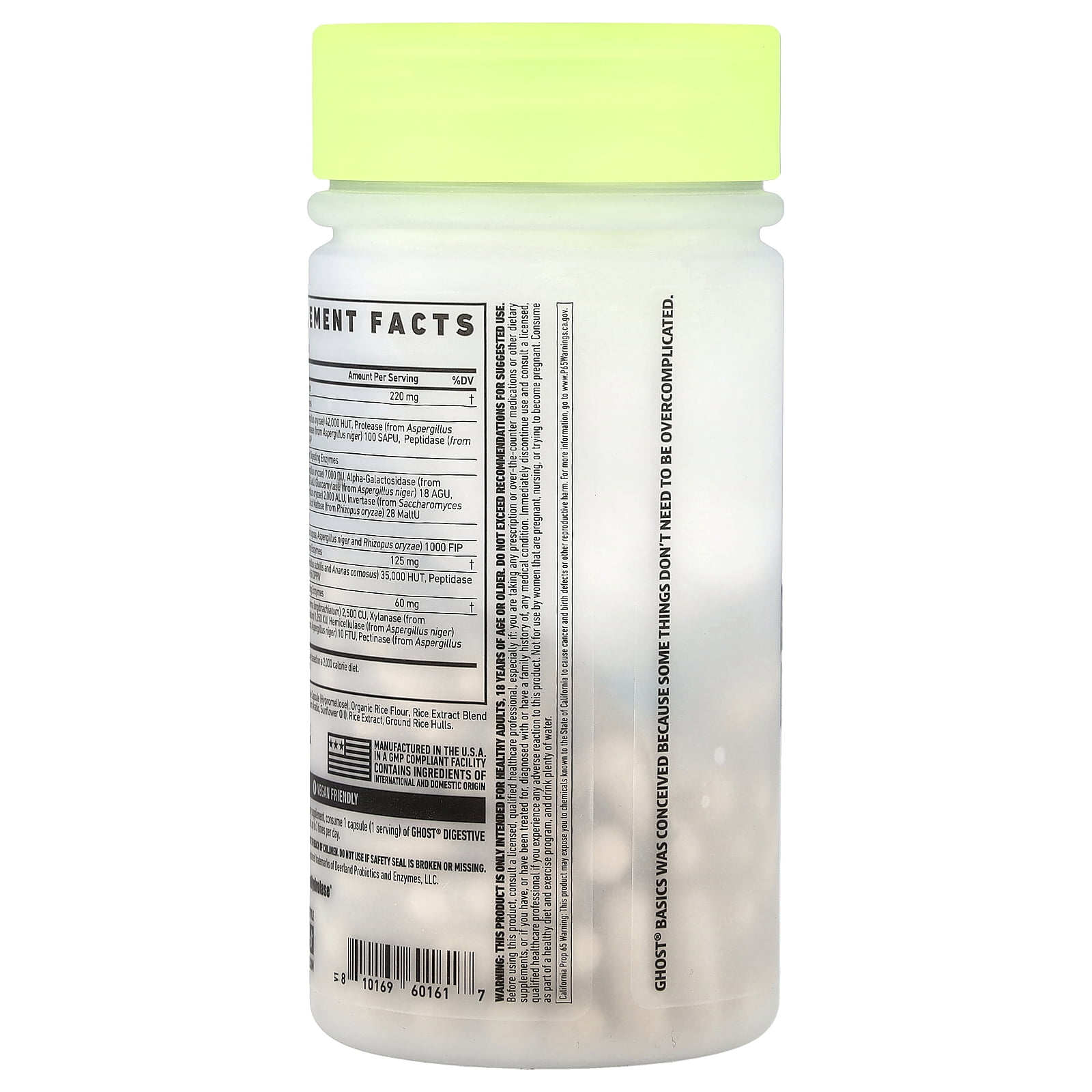 Ghost Basics, Digestive Enzymes, 90 Veggie Capsules