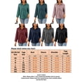 thumbnail image 2 of Sexy Dance Long Sleeve T Shirt for Women Casual Button Down Tunic Shirt Oversize Office OL Work ​Tops Blouse Lapels Collar Shirt, 2 of 5