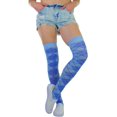thumbnail image 4 of ToBeInStyle Women's Argyle Over the Knee Socks - Blue, 4 of 7