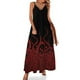 thumbnail image 1 of Tentáculos rojos sobre negro Vestido sin mangas Vestidos para mujer Falda de verano elegante y chic Vestido de noche Vestido de hadas, 1 of 7