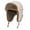Beige, variant on Winter Hats Men Trapper Leather Russian Aviator Hat Waterproof Ushanka Hunting Skiing Cap Ear Flaps for Outdoor Travel Cold Weather Camping