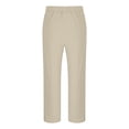 thumbnail image 6 of HomeGardon Pants for Men Drawstring Linen Pants Men Casual Fashion Loose Wide Leg Pants Pockets Beach Exercise Straight Barrel Pants,S-XXXL, 6 of 9