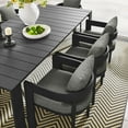 thumbnail image 5 of Modway Tahoe Aluminum Outdoor 9-Piece Patio Dining Set in Gray/Gray, 5 of 6