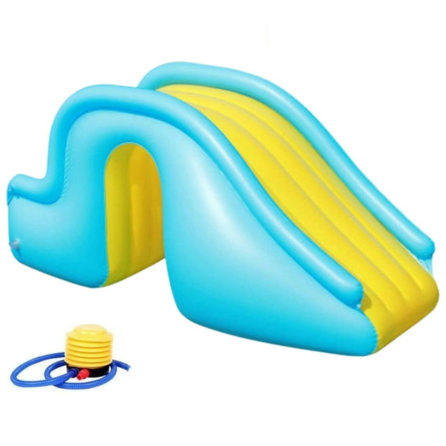 Portable And Fun Inflatable Water Slide With Large Swimming Pool For Kids Wider Steps Play Indoors And Outdoors Perfect Gift For Babies