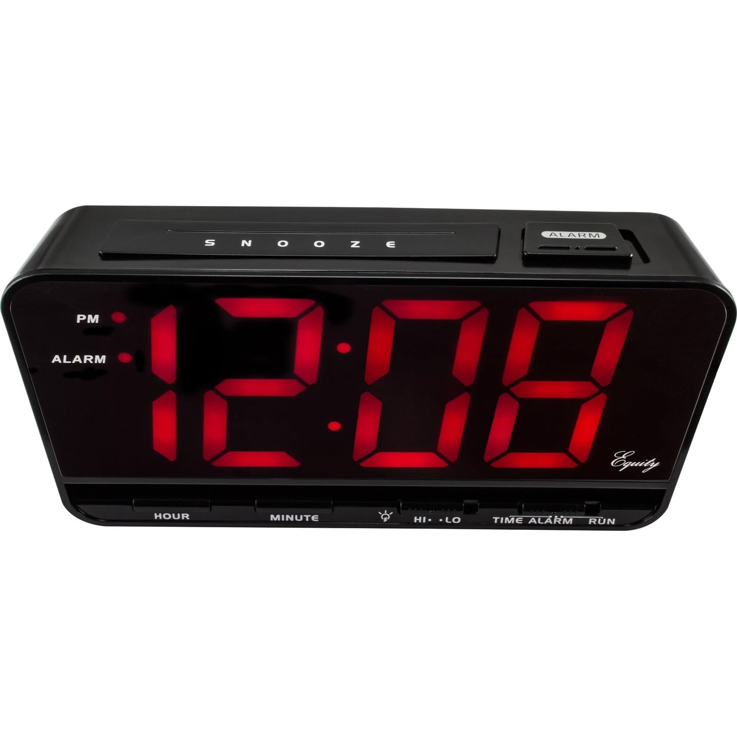 La Crosse Extra-Large 3" LED Electric Alarm Clock with Hi/Lo settings