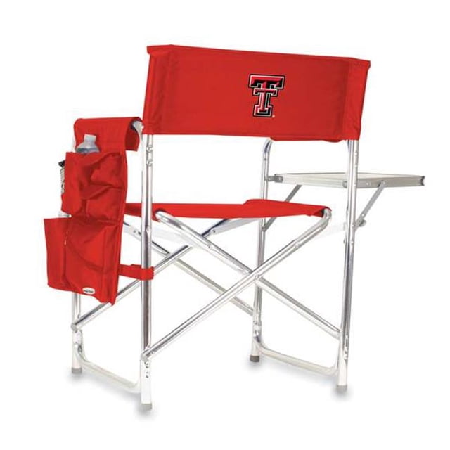 Picnic Time 809-00-100-574-0 Texas Tech Rouge Raiders Imprimé Numérique Chaise de Sport&44; Rouge