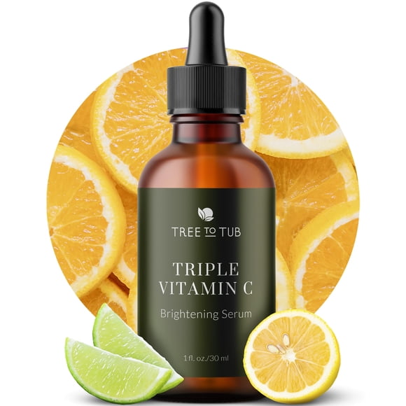 Sérum iluminador de vitamina C de árbol a tina, 30 ml, triple C