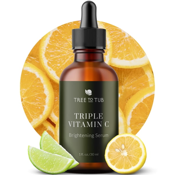 Sérum iluminador de vitamina C de árbol a tina, 30 ml, triple C