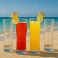 thumbnail image 3 of Tall Napoli Hurricane Cocktail Glasses - Handcrafted Cocktail Glass Set (15oz), 3 of 9