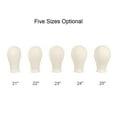 thumbnail image 3 of Canvas Wig Head Mannequin Head Canvas Block Head for Wig Making Display Styling, 3 of 8