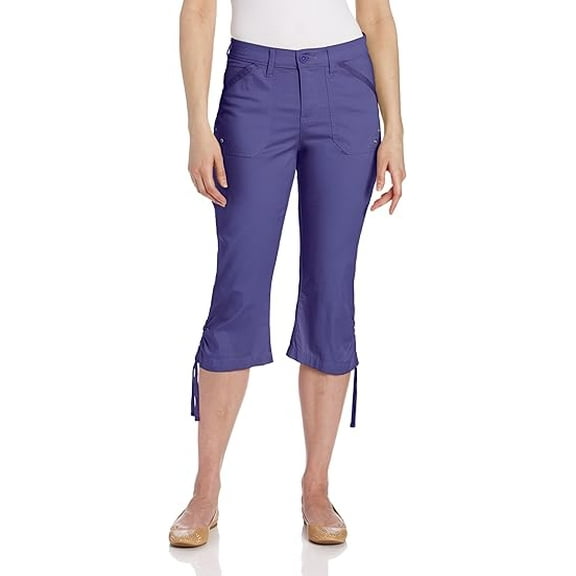 Lee Women's Comfort Fit Venito Capri Pant (Hyacinth Blue, 6 Medium)