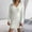 White, variant on symoid Long Dresses for Women- Autumn and Winter V-neck Rise Bag Hip Knitted Sweater Dress White S