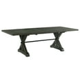 thumbnail image 3 of Trestle 8Pc 96" Rectangle Extendable Dining Table Set /Wine Server in Gray Wood, 3 of 4