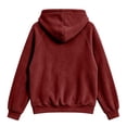thumbnail image 3 of Vixolx Casual Solid Hoodies for Women Drawstring Fleece Hooded Sweatshirt with Kangaroo Pocket Fall Winter Long Sleeve Pullover, 3 of 7