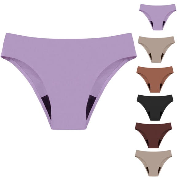 Swimwear for Teens Women High Waisted Swimsuit Bikini Bottoms Menstrual Swim Bottoms Tankini Bathing Suit Light Purple M