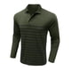 thumbnail image 4 of Blusa y camisa de manga larga con cuello vuelto para hombre, informal, con estampado de rayas, de poliéster, 4 of 6