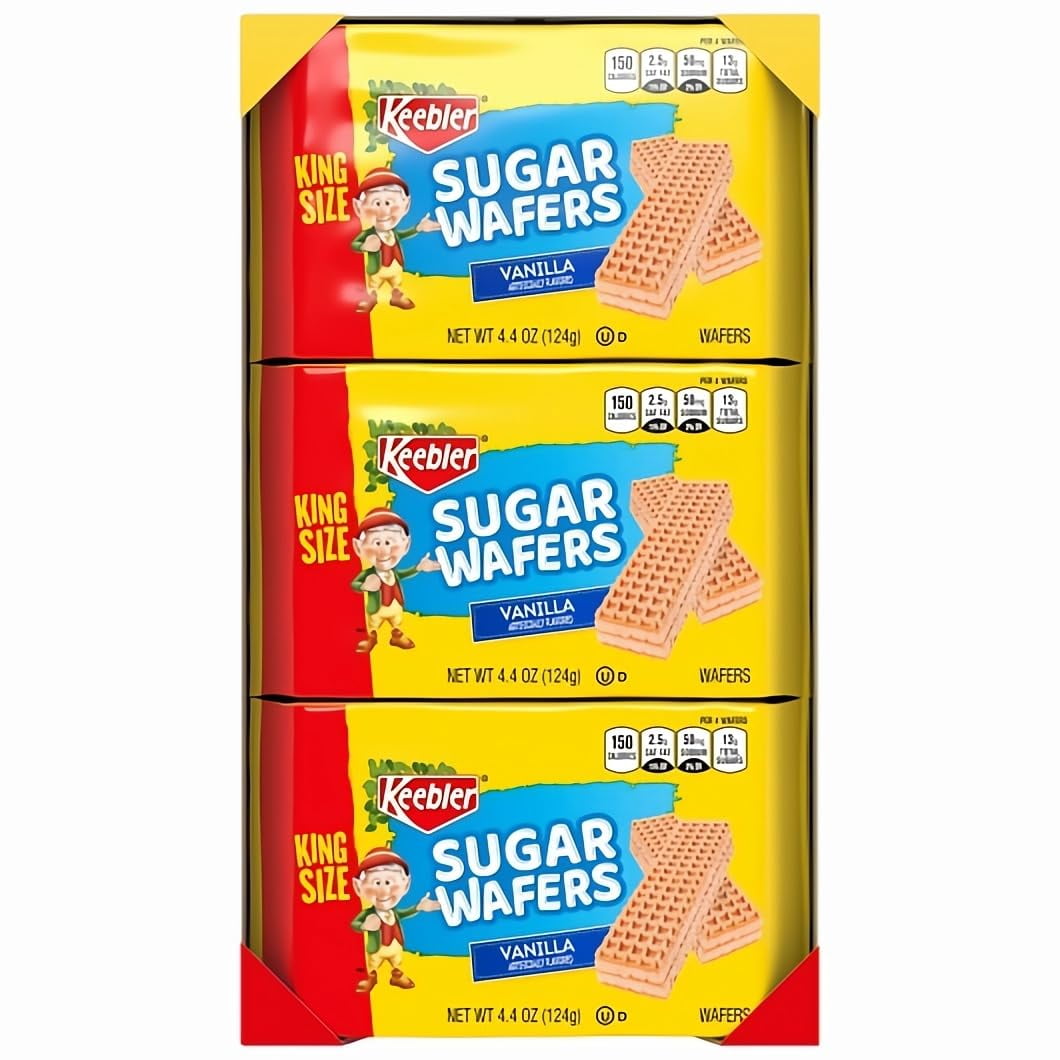 Keebler Sugar Wafers King Size Vanilla 4.40oz 9count