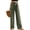 Bm 03 Army Green, variant on Womens Casual Wide Leg Pants High Waisted Button Down Straight Long Trousers Palazzo Pants Slacks with Pockets S-3XL