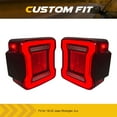 thumbnail image 2 of AMERICAN MODIFIED Lentille Rouge V2 Feux Arrière de Tunnel pour 2018-2023 Jeep Wrangler JL, 2 of 8