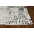 thumbnail image 4 of 8' Grey Machine Woven Abstract Geometric Indoor Runner Rug, 4 of 4